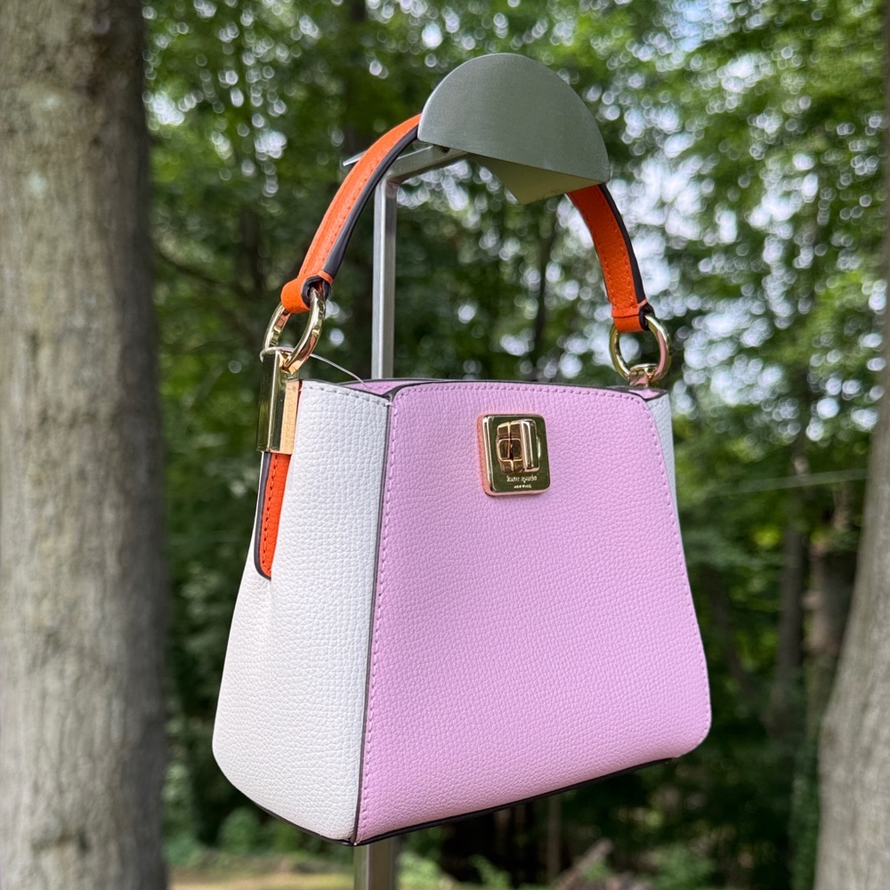 Kate Spade Phoebe Colorblock Mini Top Handle Turn-Lock Crossbody NWT - Picture 2 of 7